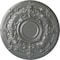 Ekena Millwork Oslo Ceiling Medallion (Fits Canopies up to 10 1/2"), Hand-Painted Silver, 28 1/8"OD x 1 3/4"P CM28OSSLS - alternate 1